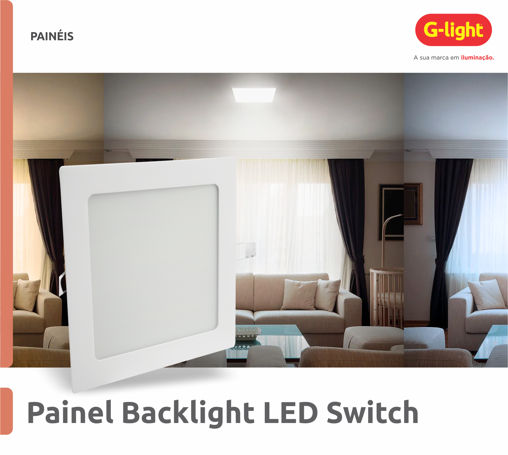 Painel Backlight LED Switch